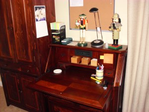 Desk and Storage Space